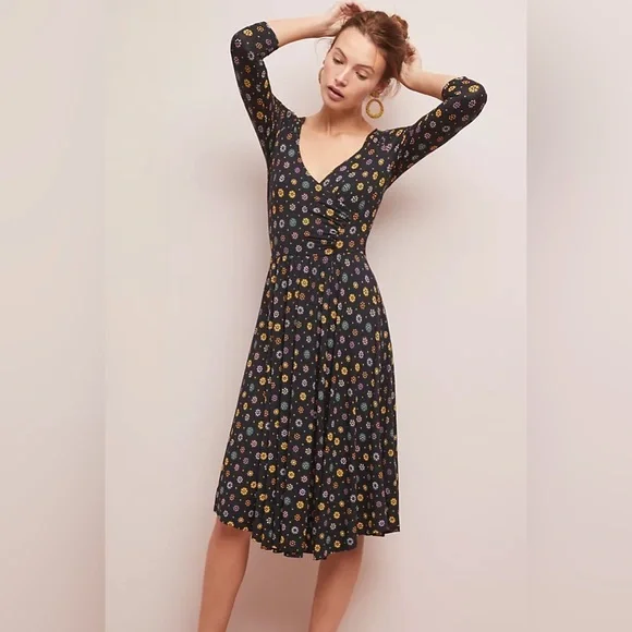 ✨ Anthropologie Archival Dress Sz M - Picture 1 of 5